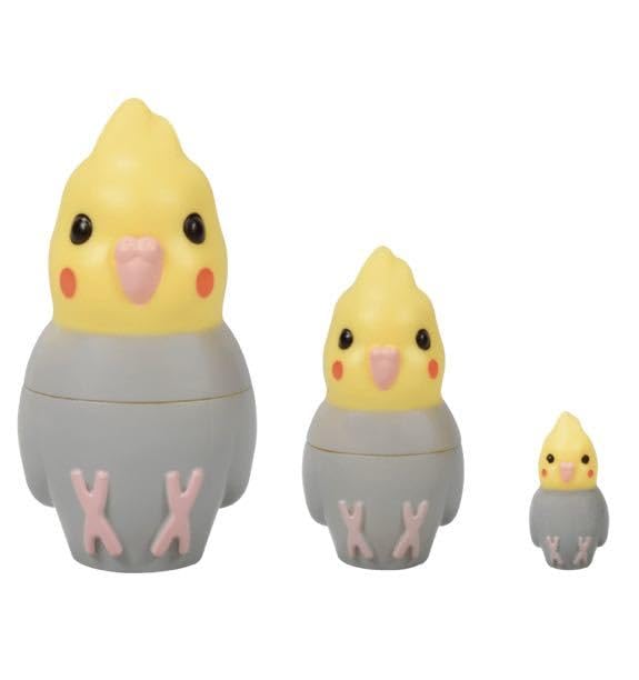 Amazon.co.jp: ミニチュアフィギュア インコのマトリョーシカ